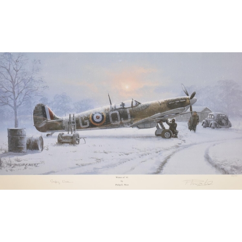 131 - A Philip West artist's proof limited edition print, Winter of '41, 140/150, signed, with certificate... 