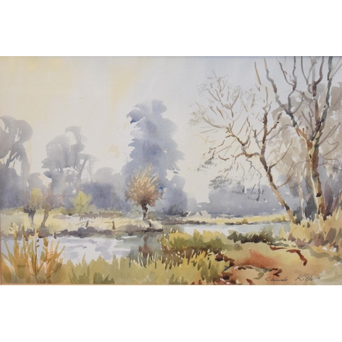 133 - Claude Kitto, Brisworthy Down, Dartmoor, watercolour, signed, 26 x 36 cm and three others by the sam... 