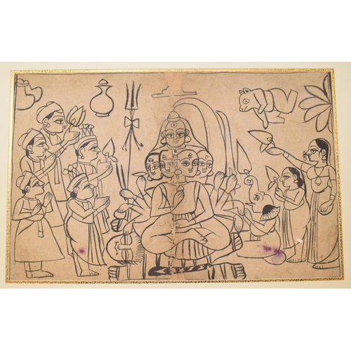 164 - A set of twelve Indian Bundi drawings, each 28.5 x 44.5 cm (unframed) (12)