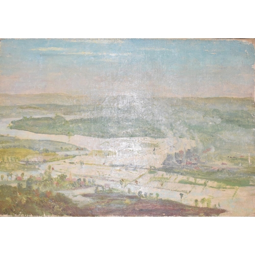 28 - Rudolf Helmut Sauter (1895-1977), Amberley Wildbrooks, oil on canvas, signed, artist's label verso, ... 