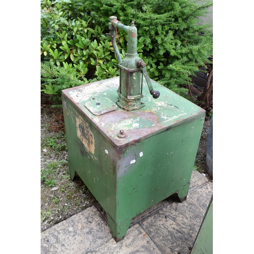 513 - ** Revised estimate**  A Castrol oil cabinet, with pump, 66 cm wide