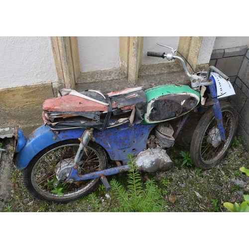 517 - A circa 1967 Suzuki Model 80 restoration project, having been barn stored for numerous years requiri... 