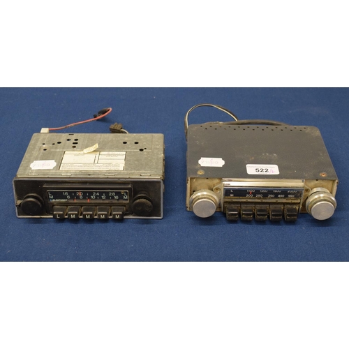 522 - EXTRA LOT:  A Blaupunkt classic car radio and another, Radiomobile (2)