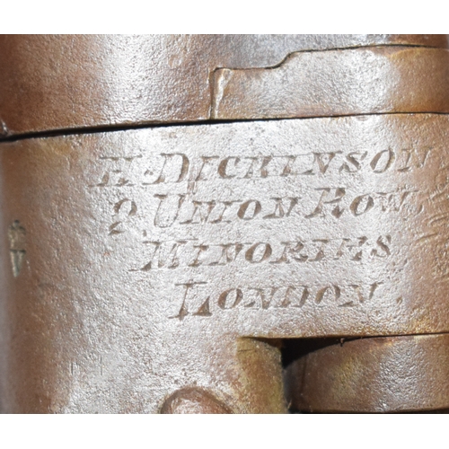 692 - An H Dickinson breech loading percussion musket, the tip up breech block marked Snider Patent and H ... 