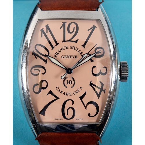 282 - A gentleman's stainless steel Franck Muller Casablanca automatic wristwatch, tenth anniversary, No 9... 