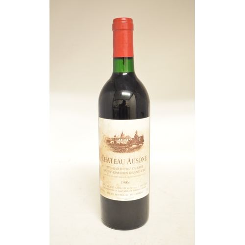 601 - Six bottles of Chateau Ausone St Emilion, 1988, in own wooden case See inside front cover colour ill... 