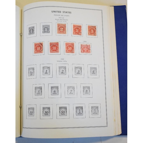 15 - A group of USA stamps, with early Presidents 1930's with values to $5, in two albums and on stock ca... 