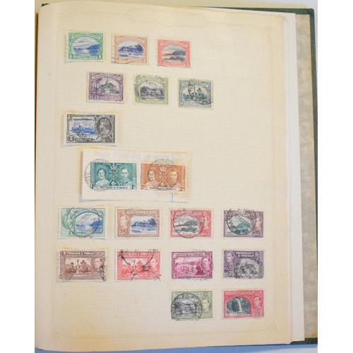 18 - An album of British Commonwealth stamps, with better values including St Helena, Montserrat, Seychel... 