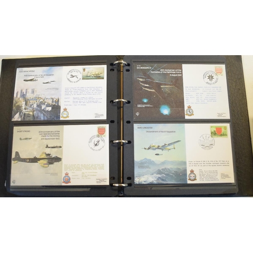 21 - Three albums of first day covers, many signed, including King's Cup Air Race and other RAF covers (3... 