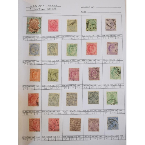 44 - A group of India and States Stamps, 1854-1960's, unused and used in two dealers approval books, pric... 