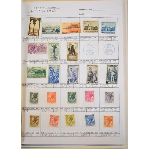 50 - A group of Italy and States stamps, first issues, to modern unused and new selection in a dealers ap... 