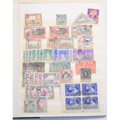 80 - A group of British Africa stamps, in a small stockbook, with SWA in multiples, KUT, and Transvaal wi... 