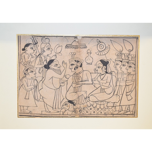 601 - A set of twelve Indian Bundi drawings, each 28.5 x 44.5 cm (unframed) (12)