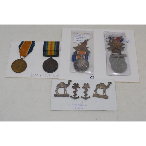 235 - EXTRA LOT: A 1914-15 Star and British War Medal, awarded to 21389 ***Cpl not Cpt***  W Robinson York... 