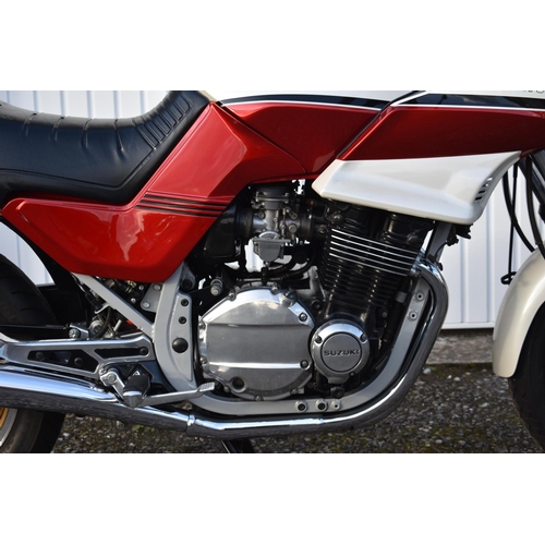 A 1985 Suzuki GSX750ES, registration number C331 YCR, frame number