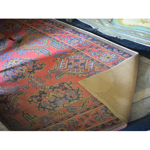 80 - A pair of Turkey style rugs, both worn, one very faded, 322 x 180 cm (2), removal cost B