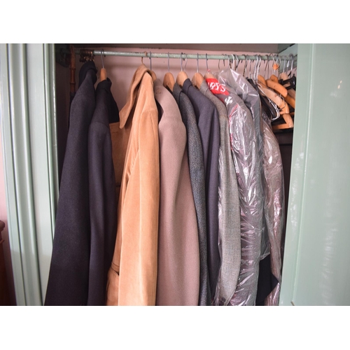 84 - Assorted gentleman's vintage suits, jackets and hats (qty), removal cost B