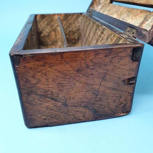 239 - A late Regency rosewood box, Answered and Unanswered, 24 cm wide, removal cost A