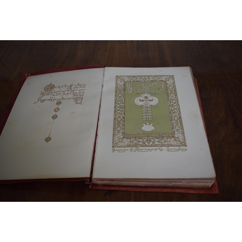 278 - The Rubaiyat of Omar Khayyam, illustrated by Will Pogany, with tipped in plates, gilt decorated brus... 