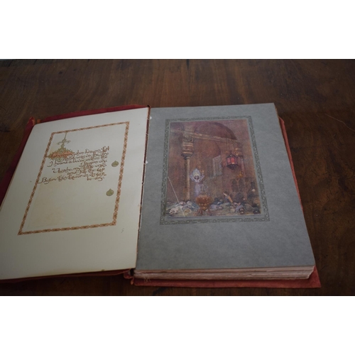 278 - The Rubaiyat of Omar Khayyam, illustrated by Will Pogany, with tipped in plates, gilt decorated brus... 