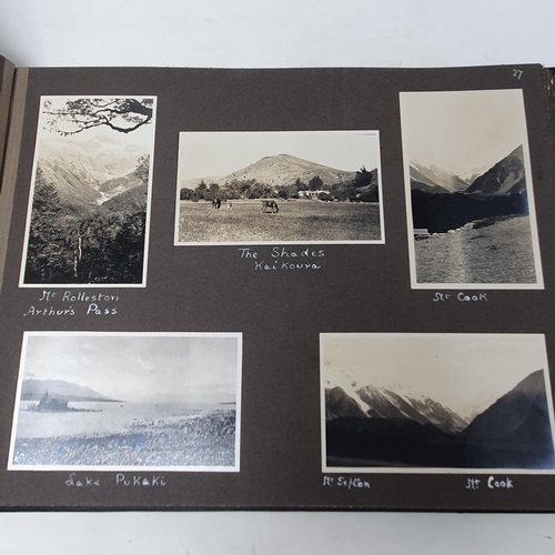 322 - A photograph and scrap album, Australia-New Zealand, January-April 1927