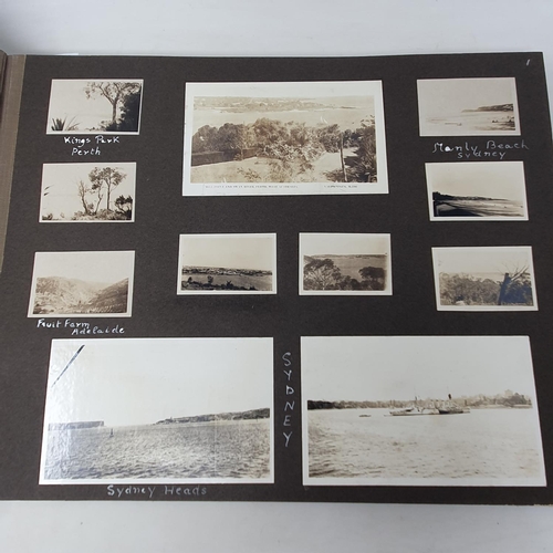 322 - A photograph and scrap album, Australia-New Zealand, January-April 1927