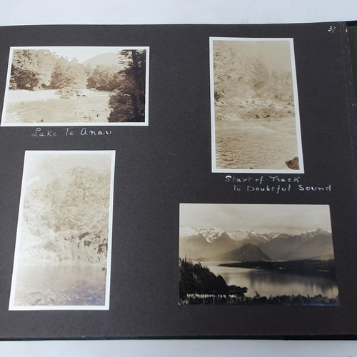 322 - A photograph and scrap album, Australia-New Zealand, January-April 1927