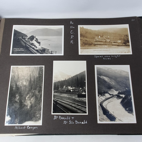 323 - A photograph and scrap album, Ceylon-Hawaii, California-Vancouver-Canada 1926-1927,