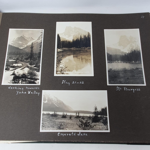 323 - A photograph and scrap album, Ceylon-Hawaii, California-Vancouver-Canada 1926-1927,