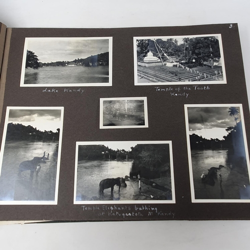 323 - A photograph and scrap album, Ceylon-Hawaii, California-Vancouver-Canada 1926-1927,