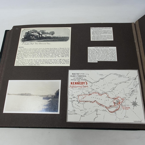 323 - A photograph and scrap album, Ceylon-Hawaii, California-Vancouver-Canada 1926-1927,