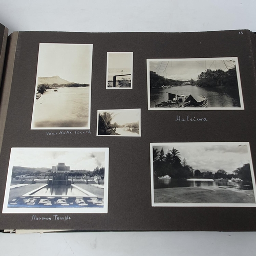 323 - A photograph and scrap album, Ceylon-Hawaii, California-Vancouver-Canada 1926-1927,