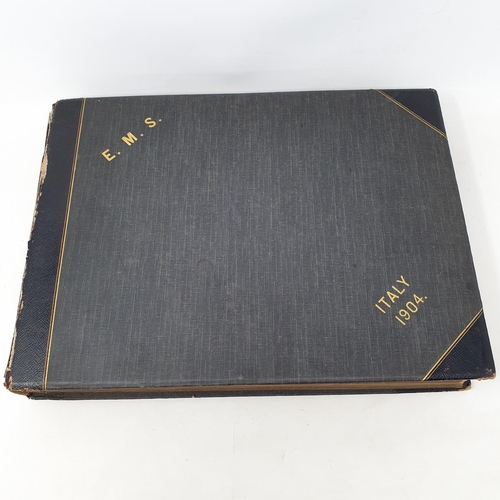 324 - A photograph and scrap album, Italy 1904 and Norway June 17th - July 1st 1910,