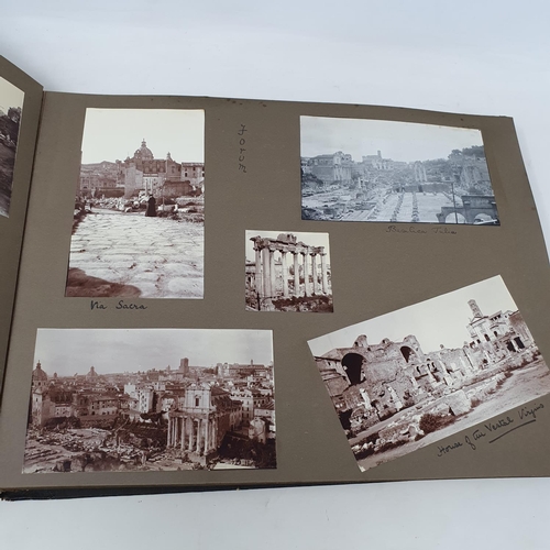 324 - A photograph and scrap album, Italy 1904 and Norway June 17th - July 1st 1910,