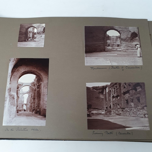 324 - A photograph and scrap album, Italy 1904 and Norway June 17th - July 1st 1910,