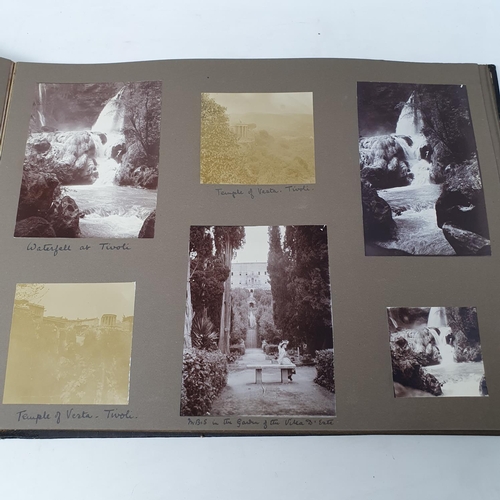 324 - A photograph and scrap album, Italy 1904 and Norway June 17th - July 1st 1910,