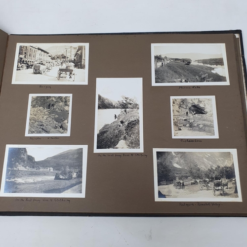 324 - A photograph and scrap album, Italy 1904 and Norway June 17th - July 1st 1910,