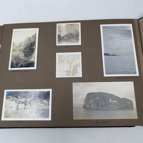 324 - A photograph and scrap album, Italy 1904 and Norway June 17th - July 1st 1910,