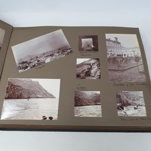 324 - A photograph and scrap album, Italy 1904 and Norway June 17th - July 1st 1910,