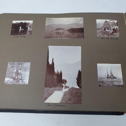 324 - A photograph and scrap album, Italy 1904 and Norway June 17th - July 1st 1910,