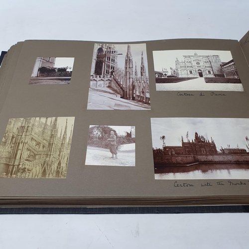 324 - A photograph and scrap album, Italy 1904 and Norway June 17th - July 1st 1910,