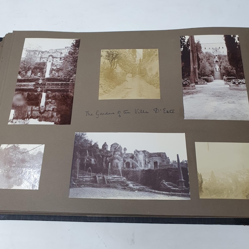 324 - A photograph and scrap album, Italy 1904 and Norway June 17th - July 1st 1910,