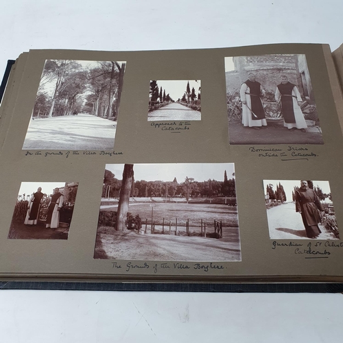 324 - A photograph and scrap album, Italy 1904 and Norway June 17th - July 1st 1910,