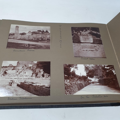 324 - A photograph and scrap album, Italy 1904 and Norway June 17th - July 1st 1910,