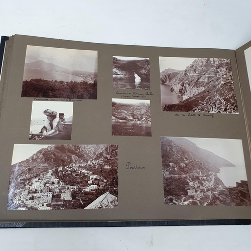 324 - A photograph and scrap album, Italy 1904 and Norway June 17th - July 1st 1910,