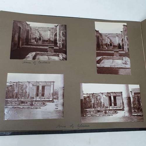 324 - A photograph and scrap album, Italy 1904 and Norway June 17th - July 1st 1910,