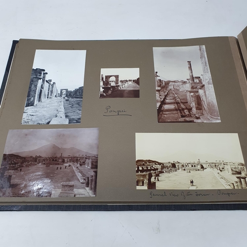 324 - A photograph and scrap album, Italy 1904 and Norway June 17th - July 1st 1910,