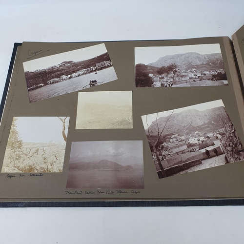 324 - A photograph and scrap album, Italy 1904 and Norway June 17th - July 1st 1910,