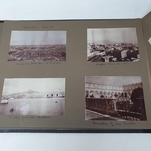 324 - A photograph and scrap album, Italy 1904 and Norway June 17th - July 1st 1910,