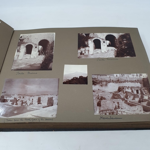 324 - A photograph and scrap album, Italy 1904 and Norway June 17th - July 1st 1910,